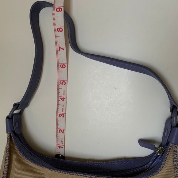 Vintage Y2K UGG Canvas and Purple Leather Trim Shoulder Bag - Picture 6 of 7